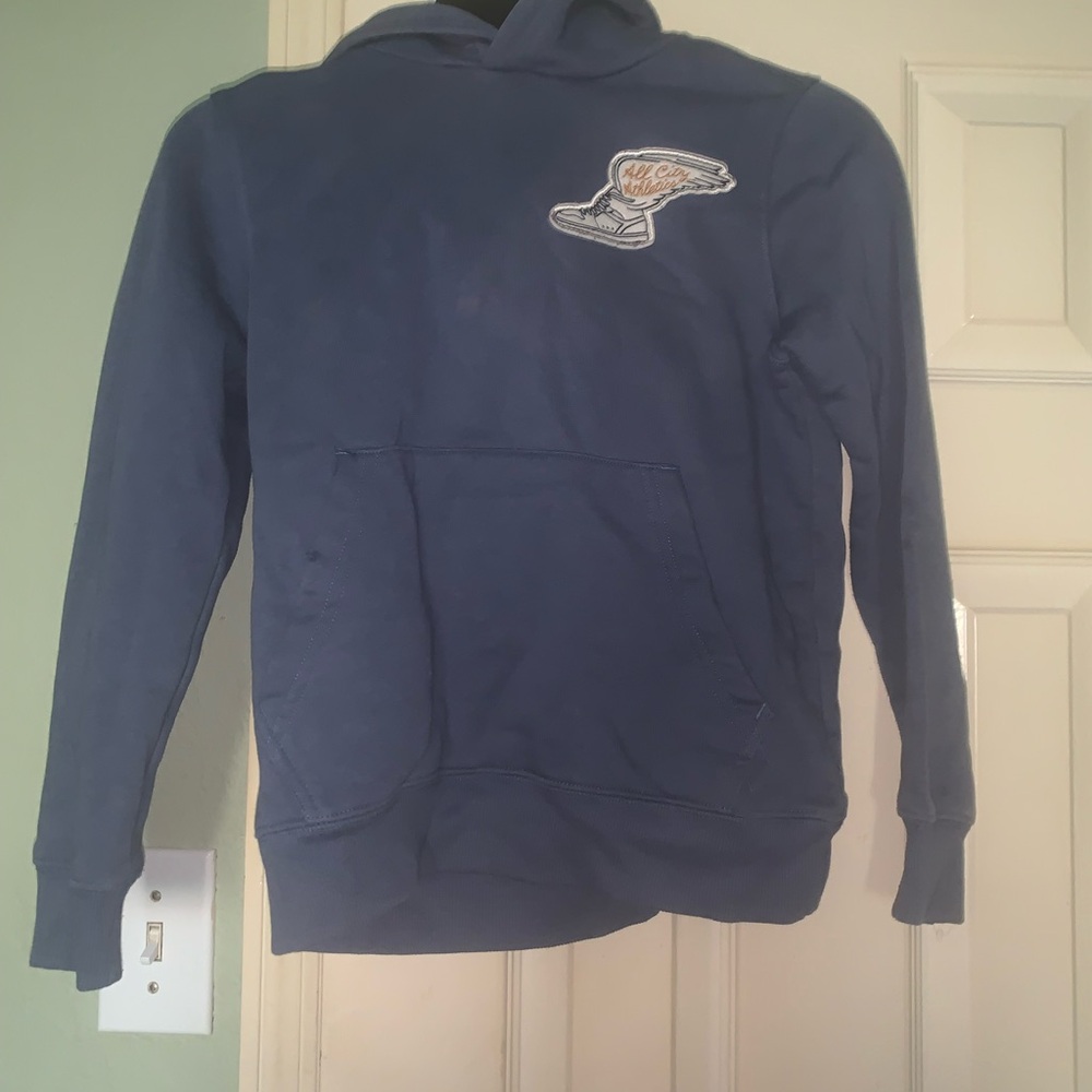 Kids' Navy Blue Graphic Hoodie